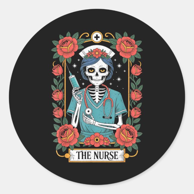 Adesivo The Nurse Tarot Card  (Frente)