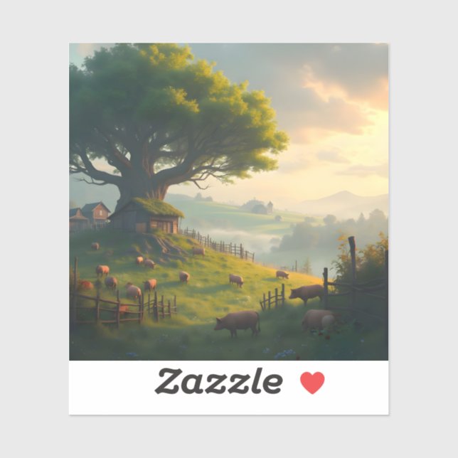 Adesivo The Quiet Farm - Square Vinyl  (Folha)