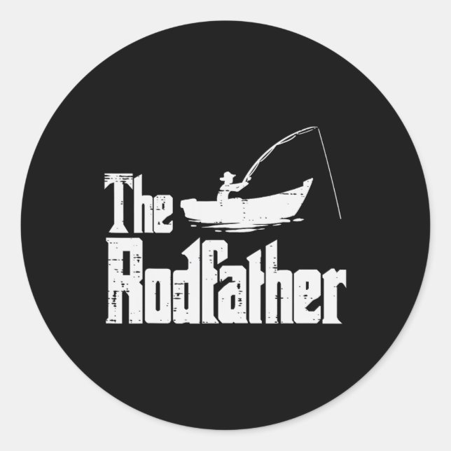 Adesivo The Rodfather Fun Fishing Fathers Day Movie Pun Da (Frente)