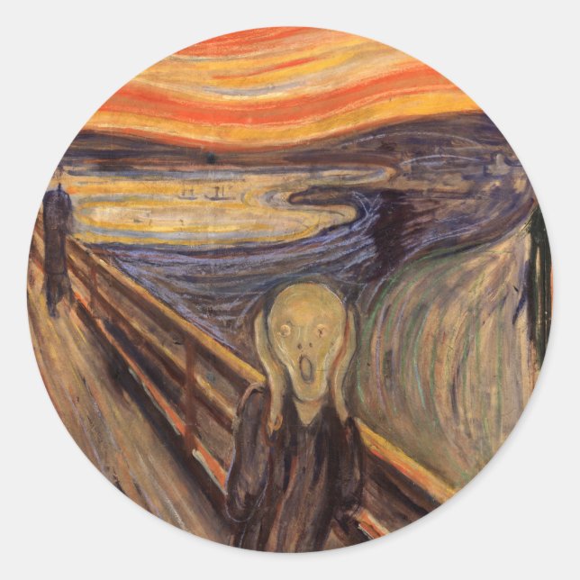 Adesivo The Scream - Edvard Munch (Frente)