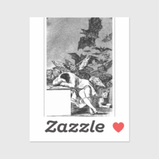 Adesivo The Sleep Of Reason Produces Monsters, Goya