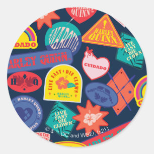 Adesivo The Suicide Squad Harley Quinn Badge Pattern