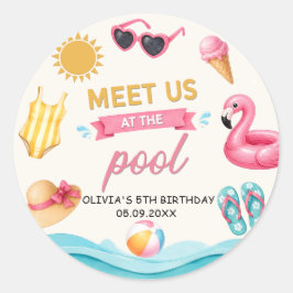 Adesivo The Summer Pool Birthday Sticker