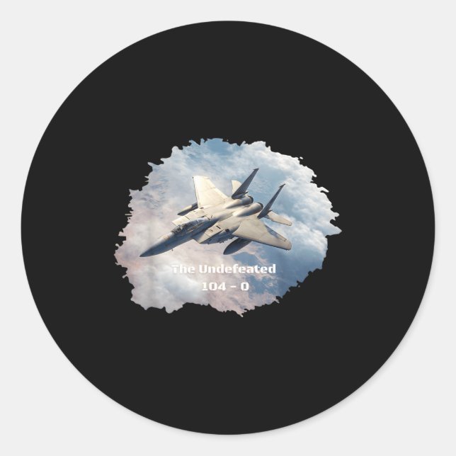 Adesivo The Undefeated F-15, 104-0, V3 - Patriotic Series  (Frente)