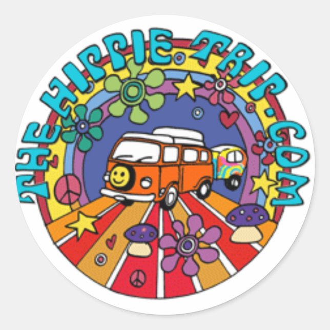 Adesivo TheHippieTrip.com (Frente)