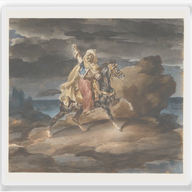 Adesivo Théodore Géricault - O Giaour (Frente)