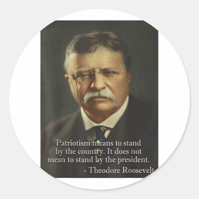 Adesivo Theodore Ursinho Roosevelt Meme _ Anti Trump Tee (Frente)