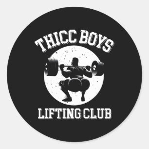 Adesivo Thicys Lifting Club Funny Gym Mens Squat Bodyb