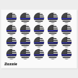 Adesivo Thin Blue Line e polícia de bandeira americana / e