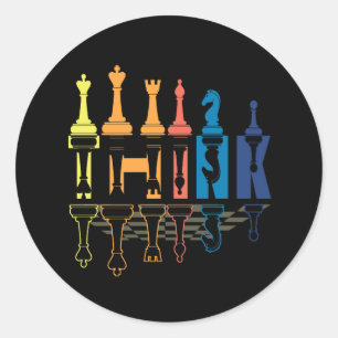 Adesivo Think Retro Vintage Chess Piments Boar