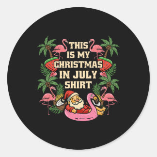 Adesivo This Is My Christmas In July Santa Summer Hawaiian