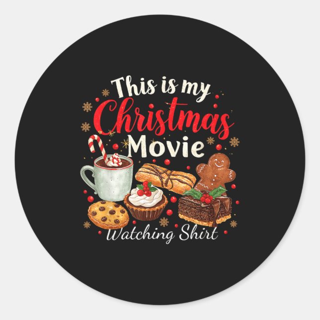 Adesivo This Is My Christmas Movie Watching Design  (Frente)