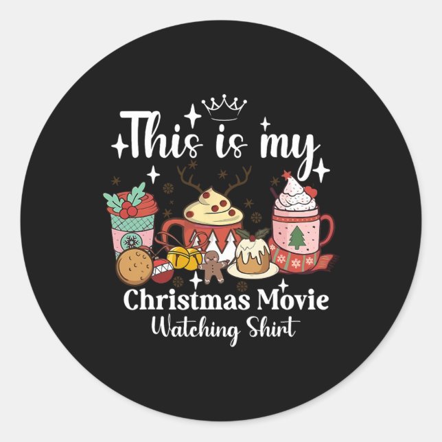 Adesivo This Is My Christmas Movie Watching Shirt Family M (Frente)