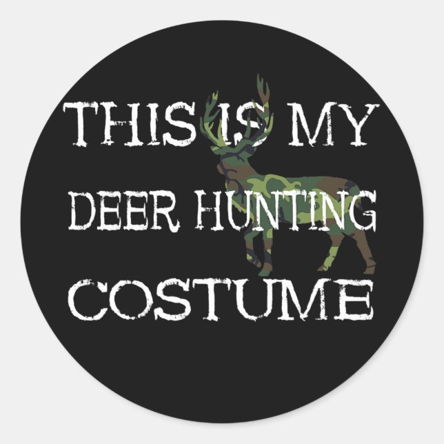 Adesivo This Is My Deer Hunting Costume Camo Outfit Deer (Frente)