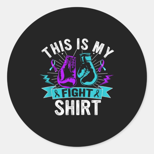 Adesivo This Is My Figh Suicide Prevention Fighter Strong  (Frente)