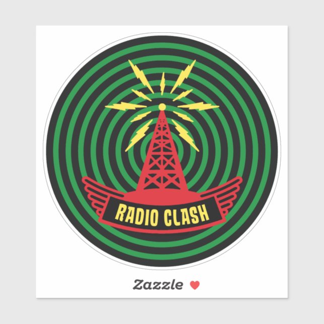 Adesivo This Is Radio Clash On Pirate Satellite Parody (Folha)