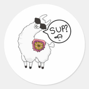 Adesivo This Sup No Drama Llama Funny Cute Animal Design
