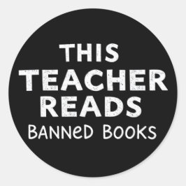 Adesivo This Teacher Reads Banned Books Graphic
