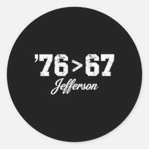 Adesivo Thomas Jefferson 76 67 Evidente por si só Faça His