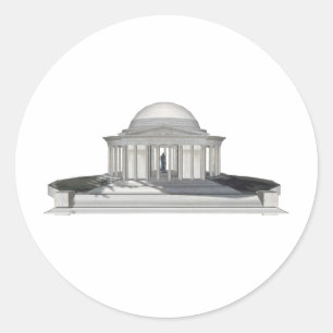 Adesivo Thomas Jefferson Memorial: Modelo 3D:
