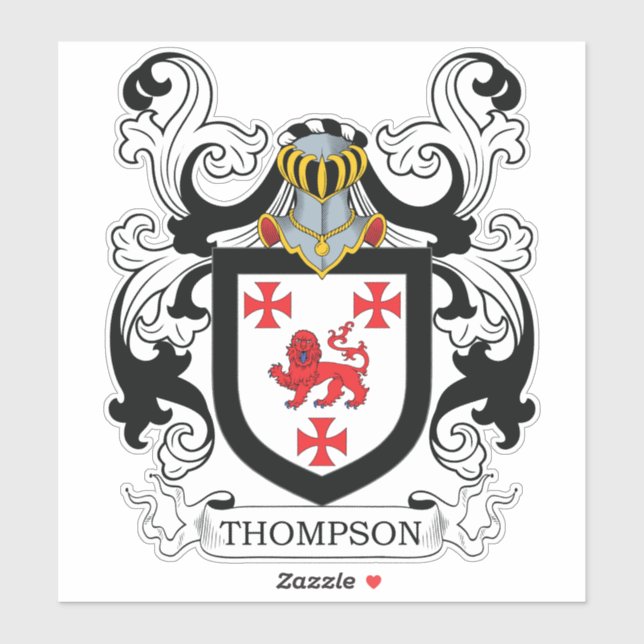 Adesivo Thompson Family Crest (Folha)