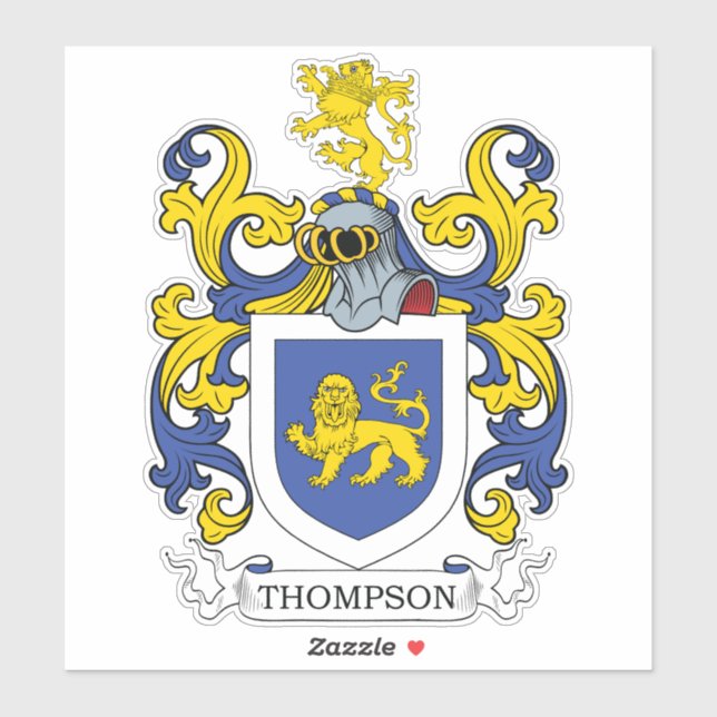 Adesivo Thompson Family Crest (Folha)