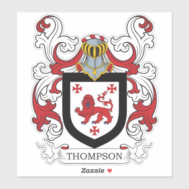 Adesivo Thompson Family Crest (Folha)