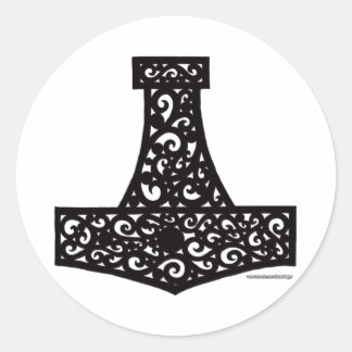 Adesivo Thors Hammer em preto