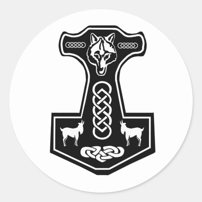 Adesivo Thor's Hammer Stickers (Frente)
