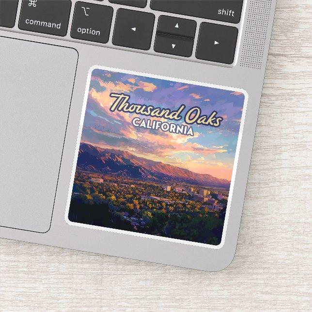 Adesivo Thousand Oaks California Los Angeles Ventura (Detalhe)