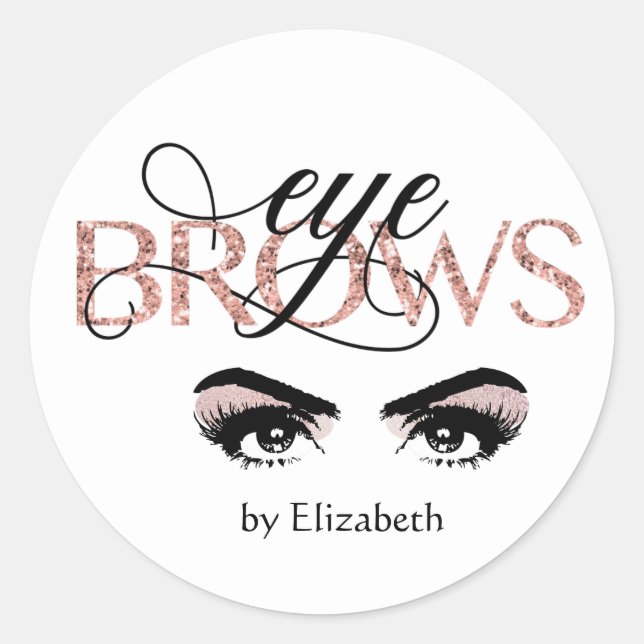 Adesivo Threading de MicroBlading com sobrancelha Dourada  (Frente)