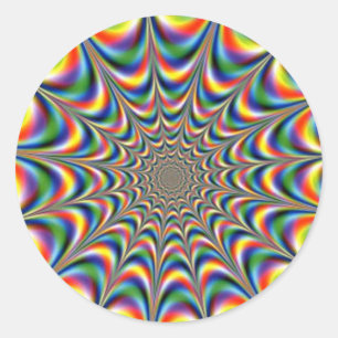 Adesivo Throbbing-fractal-ilusion óptico-DISTRIBUIDOR