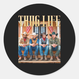 Adesivo Thug Life Trump Vance Kennedy Elon 1