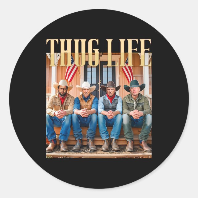 Adesivo Thug Life Trump Vance Kennedy Elon 1 (Frente)