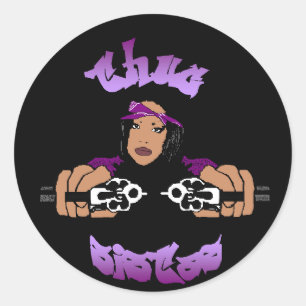 Adesivo Thug Sistas Sticker