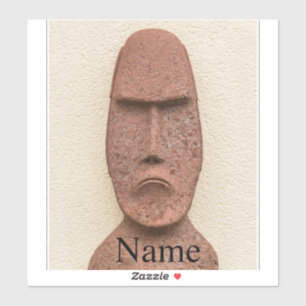 Adesivo Thunder_Cove da Cabeça de Moai da Ilha páscoa