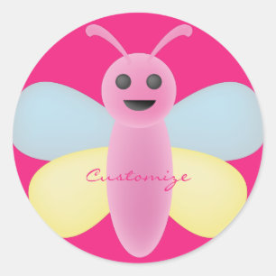 Adesivo Thunder_Cove de Abelhas Kawaii de várias cores