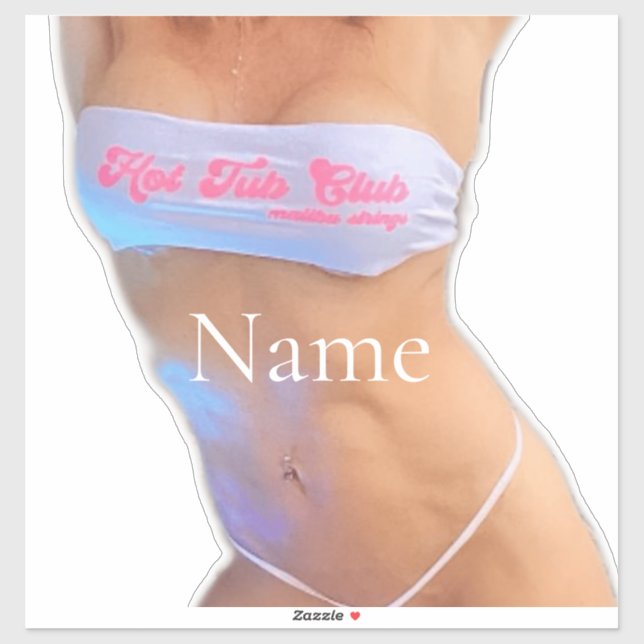 Adesivo Thunder_Cove do Clube de Tub Quente (Folha)