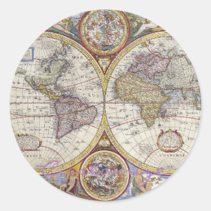 Adesivo Thunder_Cove do Mapa da Vintage do Viajante Mundia