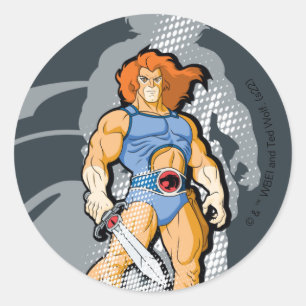 Adesivo ThunderCats   Gráfico de Sombra de Leão-O Halftton