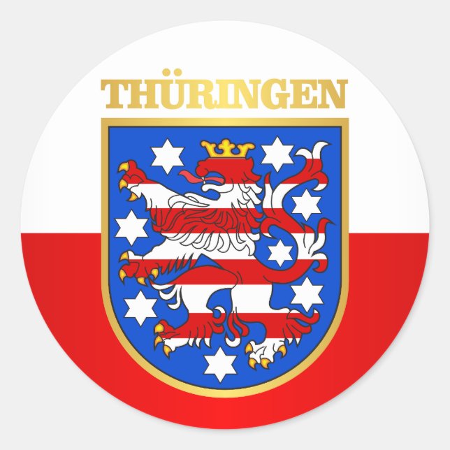 Adesivo Thuringen (Turíngia) COA (Frente)