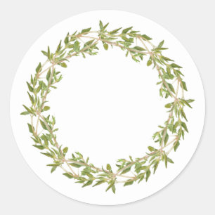 Adesivo THYY WREATH Vinhetas grandes redondas