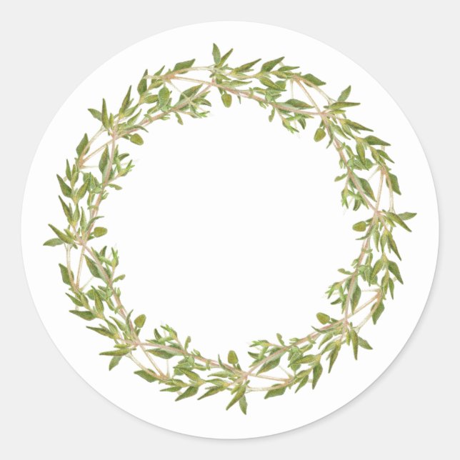 Adesivo THYY WREATH Vinhetas grandes redondas (Frente)