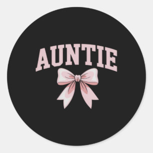 Adesivo Tia Coquete Bow Rosa Dia das Mães Tia