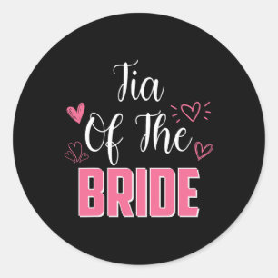 Adesivo Tia Da Mulher Da Festa de casamento Da Noiva