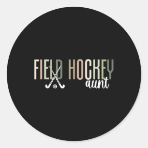 Adesivo Tia de Hockey de Campo de um Jogador de Hockey de