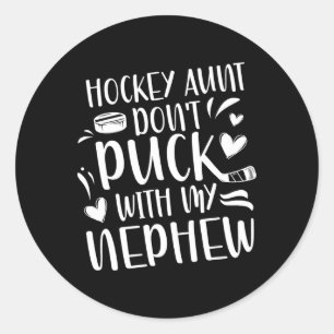 Adesivo Tia de Hockey de um Jogador de Hockey Tia de Hocke