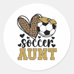 Adesivo Tia do Futebol Coração Tia do Futebol de um Jogado
