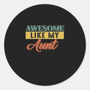 Adesivo Tia Lover Retro Vintage Incrível Como Minha Tia