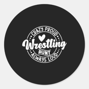 Adesivo Tia lutadora de wrestling luta orgulhosa tia